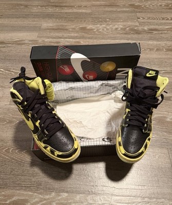 Nike Dunk 1985 High Black Yellow Strike Size 6.5 Men / 8 Women