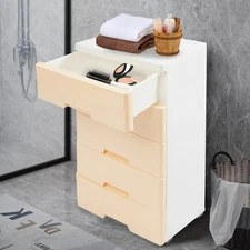 Plastic Drawers Dresser Storage Cabinet w/ Drawers Closet Tall Dresser Organizer