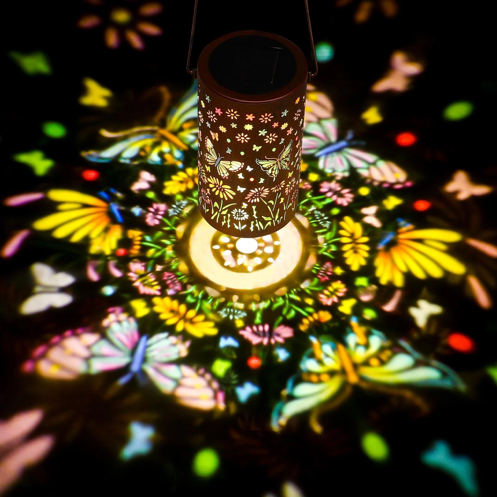 Solar Lanterns Outdoor Waterproof Butterfly Garden Decor Gifts for Women Mom ...