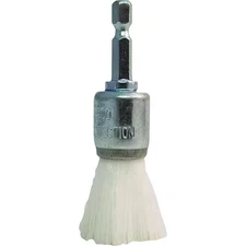 Dico Nyalox 3/4 In. White Nylon Non-Abrasive Drill-Mounted Brush 7200085 Dico