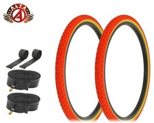 Bicycle Alta Tire Bundle W 24 X 1.75 Gum Bmx Tlres Tubes Rlmstrlp Red Bicycle Alta Tire Bundle W 24 X 1.75 Gum Bmx Tlres Tubes Rlmstrlp Red