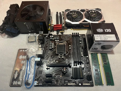 Intel B460 motherboard bundle gpu wifi psu i3 or i5 CPU 16GB DDR4 SSD gaming PC