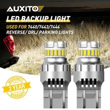 White Bright 7443 7440 LED Reverse Backup Light Bulb 6500K Canbus Error Free