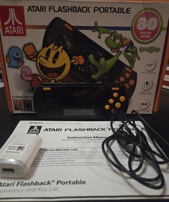  2018 AtGAMES ATARI FLASHBACK PORTABLE (#AP3280) W/ 80 BUILT-IN GAMES  *TESTED*