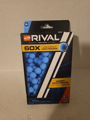 Nerf Rival 60X High-Impact Accu-Rounds Refill Pack Blue Foam Ammo 14+ Hasbro