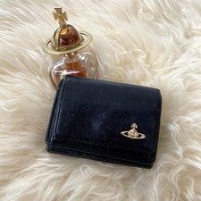 Vivienne Westwood ORB leather Tri-Fold Compact Wallet from Japan