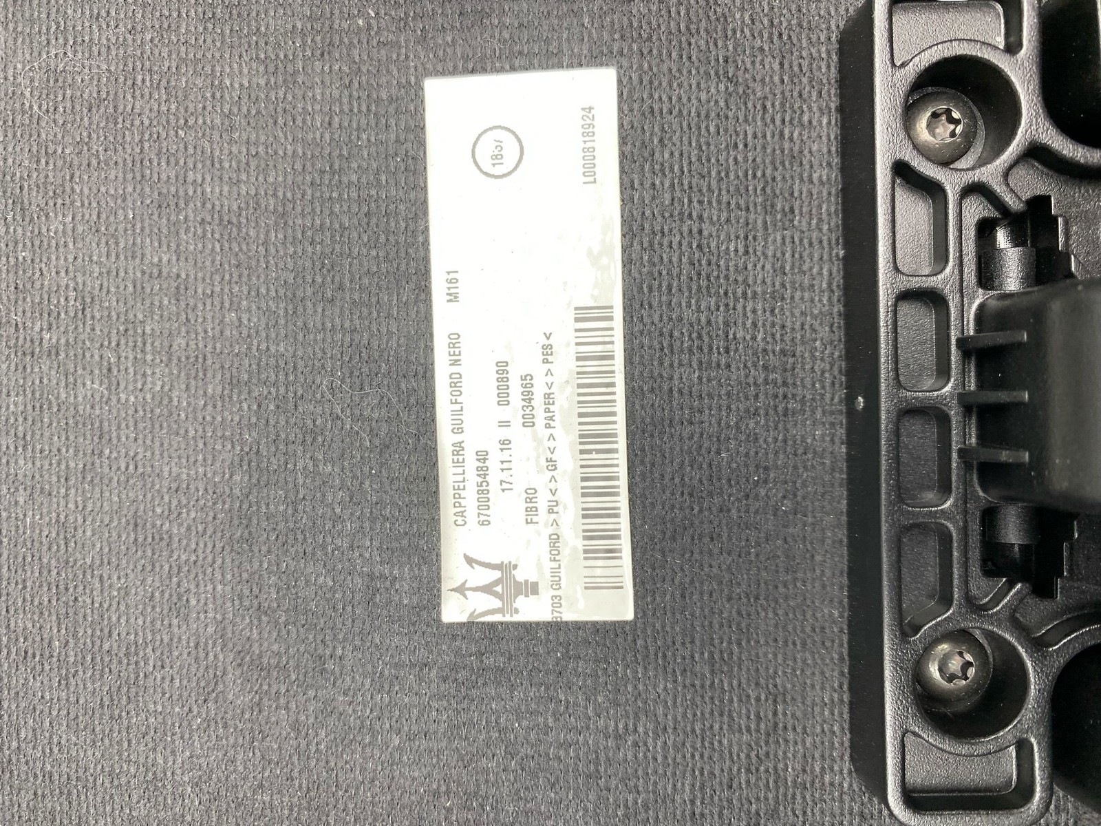 2017-2024 MASERATI LEVANTE M161 OEM Rear Cargo Luggage Shelf Load Panel | BLACK