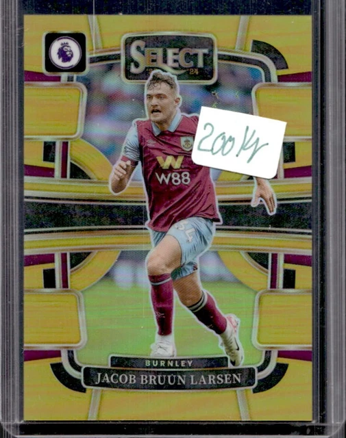 2023-24 Panini 2023 Jacob Bruun Larsen Gold Prizm Terrace #/10 Burnley