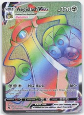 Aegislash VMAX 190/185 Rainbow Rare Vivid Voltage Pokemon Holo Near Mint on eBay