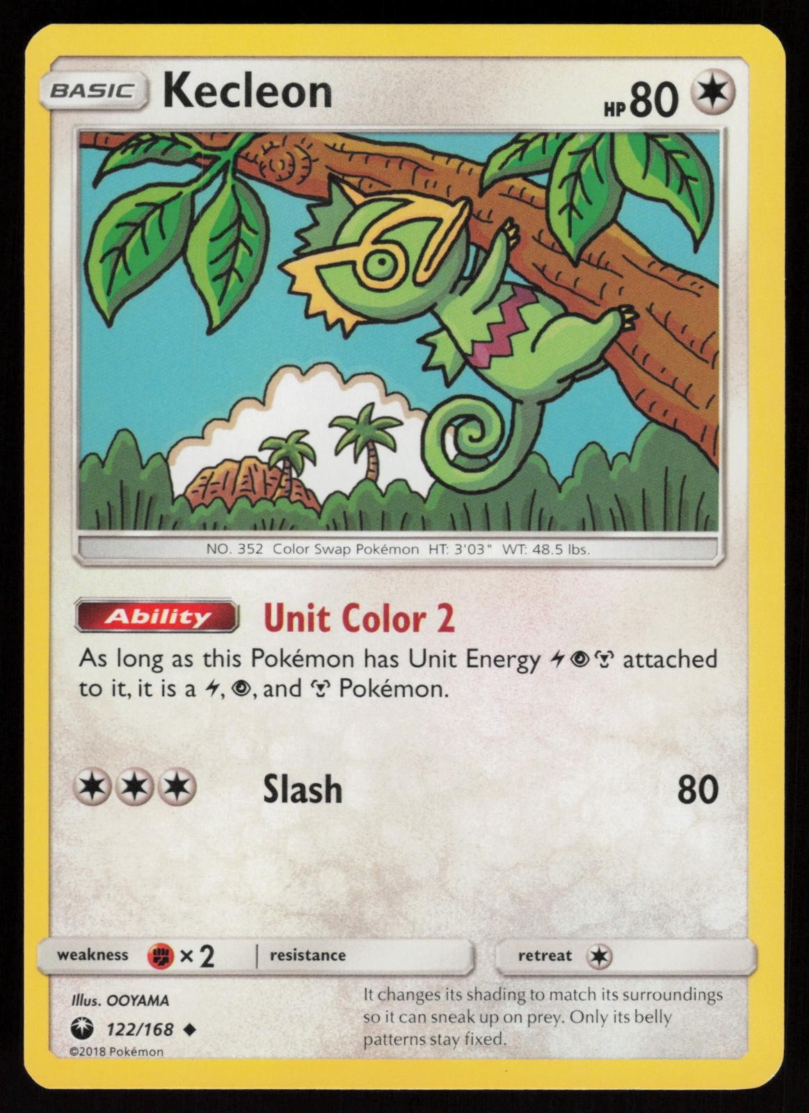 KECLEON 122/168 UNCOMMON CELESTIAL STORM POKEMON NM/M