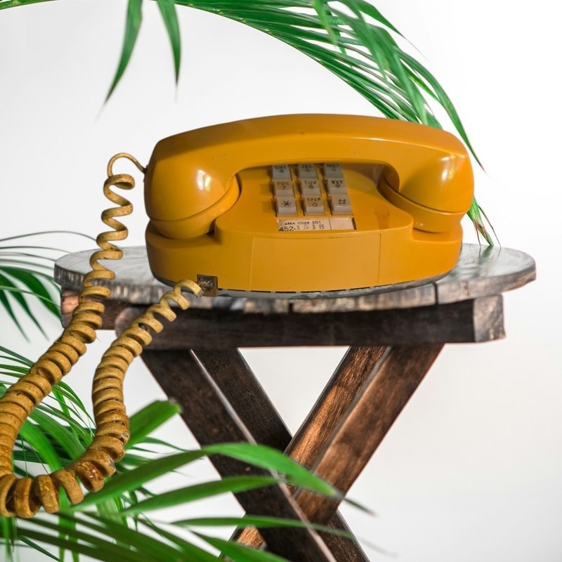 Western Electric Mustard. Yellow Princess touch tone telephone Untested 