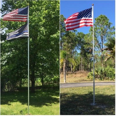 30Ft Commercial Flag Pole with American Flag~