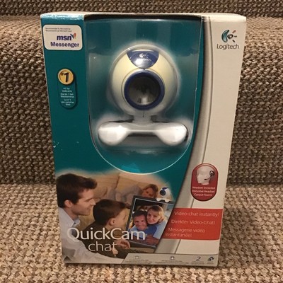 QUICKCAM CHAT LOGITECH KAMERA + HEADSET 2005 VINTAGE RETRO SELTEN. Schneller Versand.