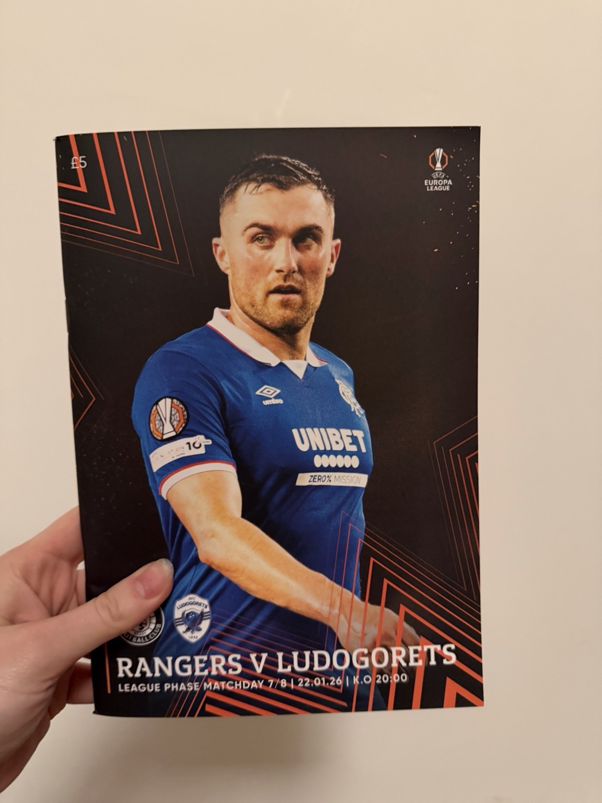 RANGERS V LUDOGORETSLEAGUE PHASE MATCHDAY 7/8 | 22.01.261