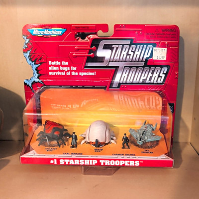 Micro Machines Starship Troopers Playset Brain Bug Chariot Bug TAC Fighter 1997