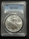 2009 $1 American Silver Eagle PCGS MS69 1oz 999 Fine Silver Bullion Coin