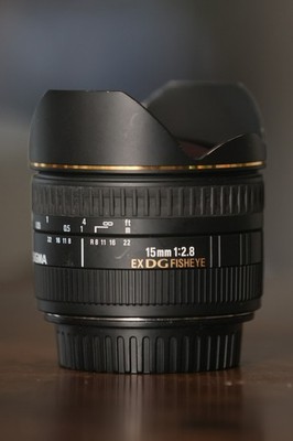 Sigma 15mm f/2.8 EX DG Fisheye Lens Canon EF Full Frame Tested Working
