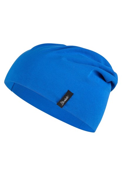 Beanie MüTze Sterntaler Uni Slouch Kobaltblau Gr. 55 Bio Singlejersey Unisex-image