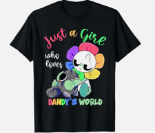 Just a Girl who love Dandy's World Costume for Girl Tshirt Unisex, Size S - 5XL