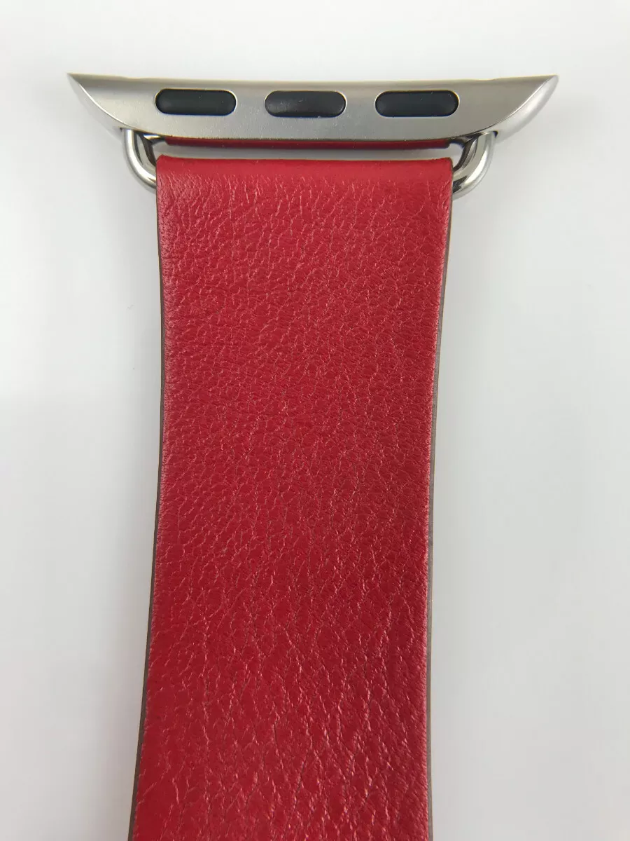 Original Apple Watch Modern Buckle leather band 38mm 40mm 41mm Ruby Red  Small S