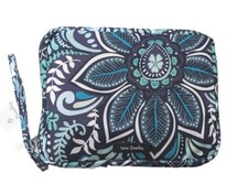 Vera Bradley Lighten Up Wipes Pouch Blue Island Medallion
