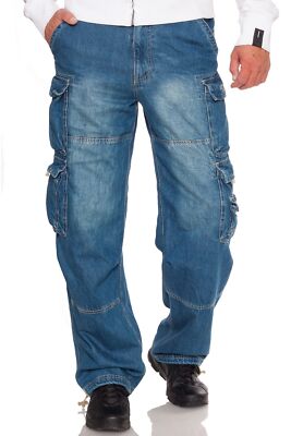 JET LAG Herren Cargohose 007 Security Relaxed Fit weites Bein