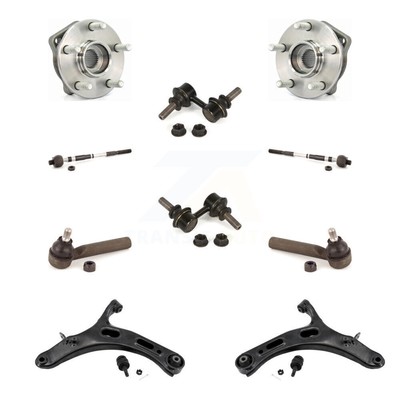 Front Bearing Lower Arm Outer Inner Tie Rod & Link Kit (10Pc) For Subaru Legacy