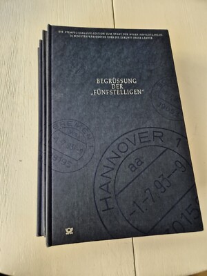 4x Begrüßung der Fünfstelligen Stempel-exklusiv-edition, Neuen PLZ, 1993