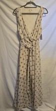 Mia Joy Sleeveless Faux Wrap Belted Dress Size XXL