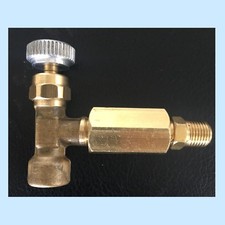 Entnahmeventil f&uuml;r AU Kalibriergas Pr&uuml;fgasflasche Minican G1/8"