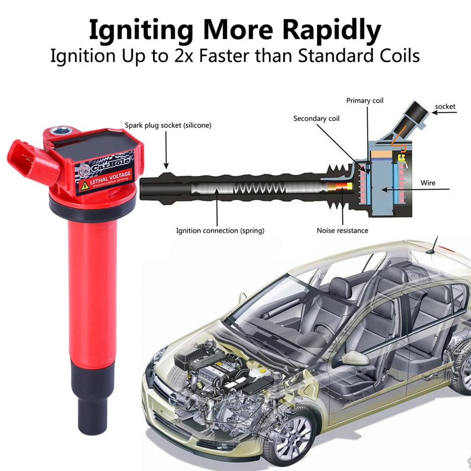 8X High Performance Ignition Coils For Toyota 4Runner Lexus GX470 V8 4.7L UF230 Foto 4 de 4