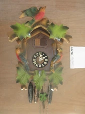 Cuckoo Clock German SEE VIDEO Black Forest working 1 Day CK2961