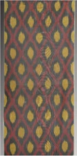 11 Yard HAND MADE UZBEK Natural SILK IKAT ADRAS FABRIC #7475