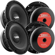 4x DS18 8" Mid-Range Speakers - 400 Watts Rms 4-ohm 8XL800-4 Loudspeakers