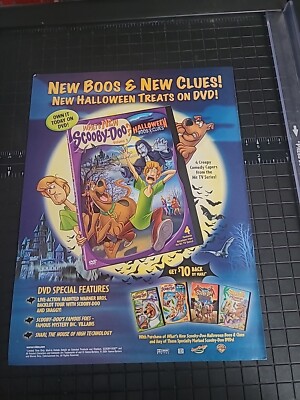 Scooby-Doo Halloween Boos Clues Print Ad 2004 8x11 Great To Frame | eBay