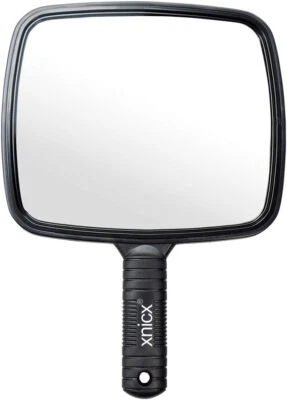 xnicx Hand Mirror Professional Hand Held Mirror Makeup Barbers Shaving Salon Mir
