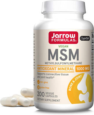   MSM Capsules, 1,000 Mg, Methylsulfonylmethane, Joint Health Support, 200 Ca...