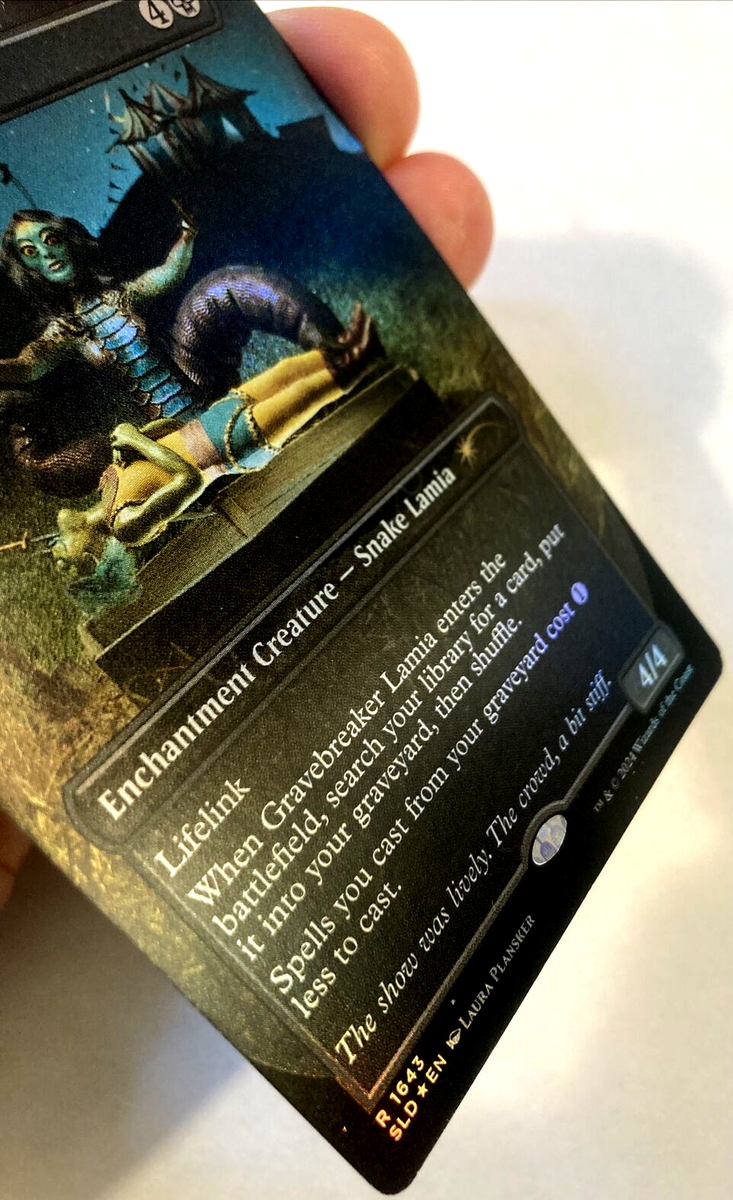 MTG Gravebreaker Lamia *BORDERLESS RAINBOW FOIL* Secret Lair Drop