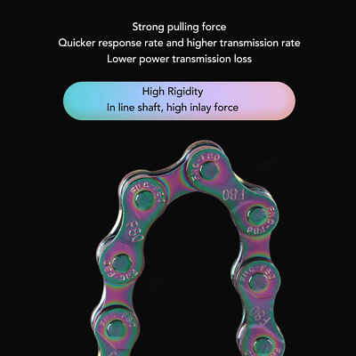 Bike Chain Rust Proof Sensitive Colorful Electroplating Speed Chain  MU