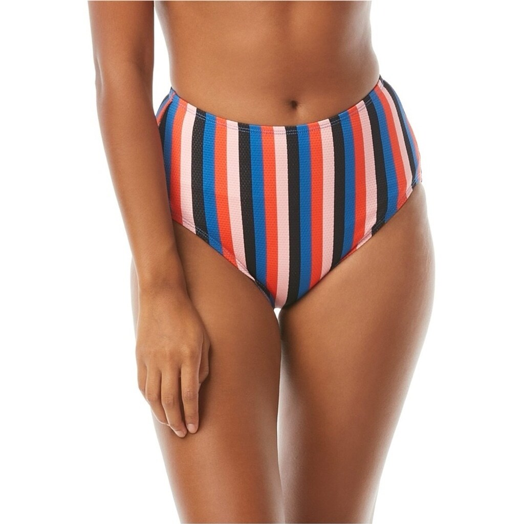 NWT Kate Spade High Waist Bikini Bottom Swim Cruise Striped Large