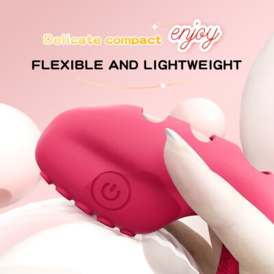 Male Multi-Speed Silicone Finger Sleeve Electric-Stretcher Stimulator Dilator