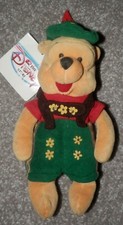Winnie the Pooh plush Bear octoberfest POOH new 8" plush adorable