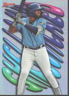 Junior Caminero #SH12 2023 Bowman's Best Shellacked Tampa Bay Rays