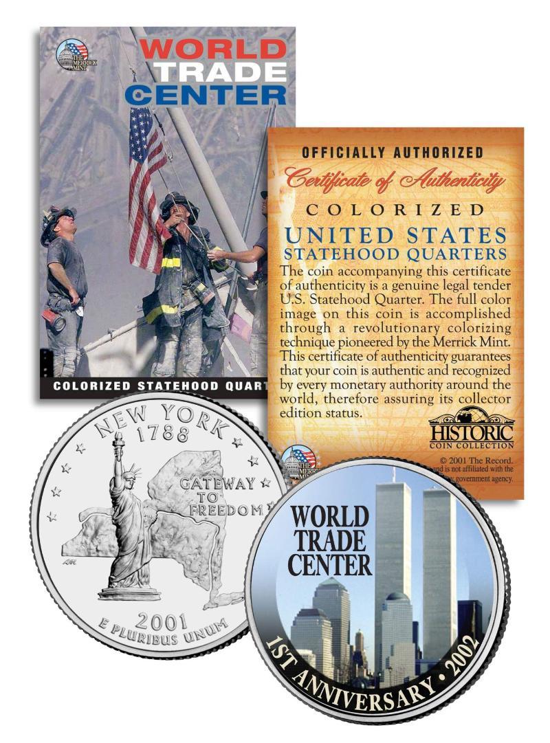 1st Anniversary * World Trade Center 9/11 U.S. MINT New York State
