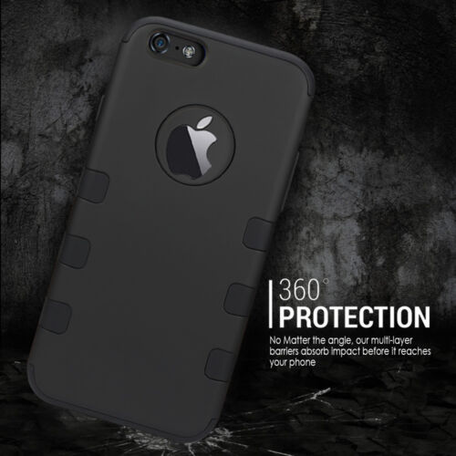 360° Full Cover Protective Shockproof Soft Case Cover For iPhone 6S 7 8 Plus - Picture 1 of 8