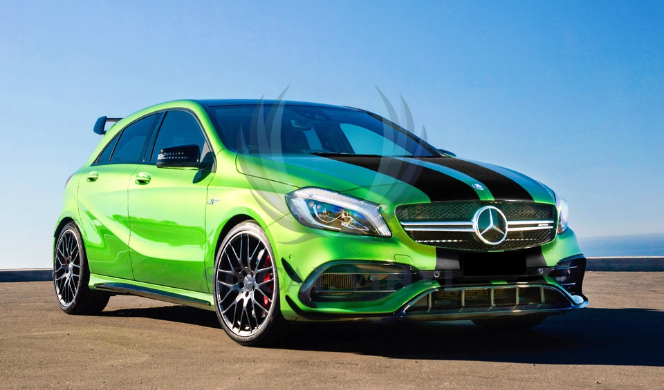 Matte Color Racing Stripes Vinyl Wrap Decal For Mercedes Benz Stripe 10FT / 20FT - Image 4 of 4