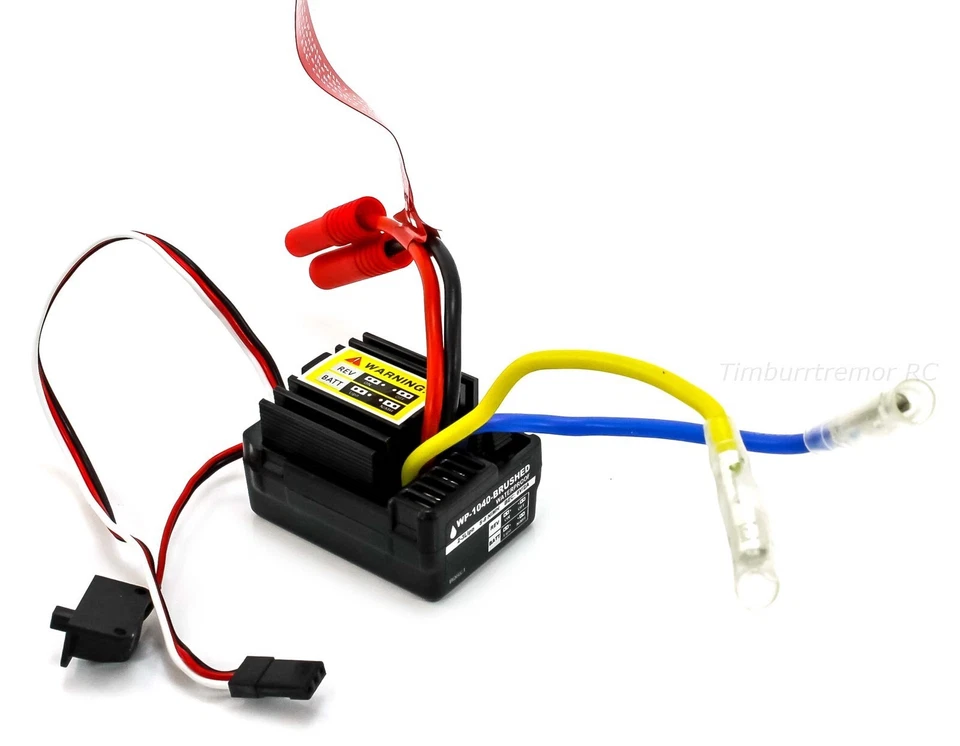 Redcat Hobbywing WP-1040-Brushed Waterproof ESC Motor Combo for Blackout XTE - Image 2 of 3