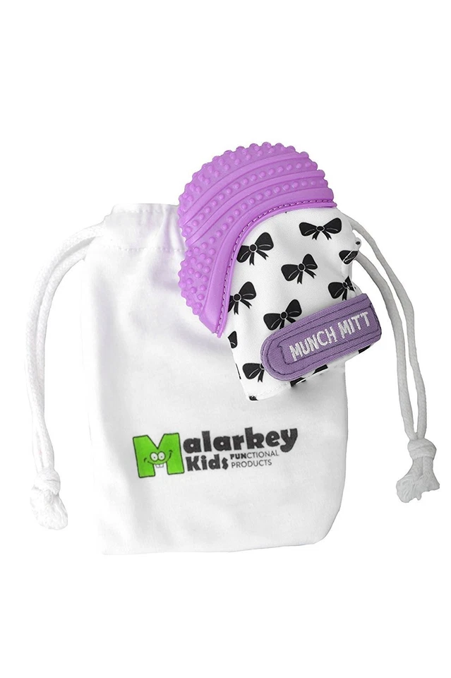 Munch Mitt Malarkey Kids, Teething Mitten that Stays on Baby's Hand - Image 3 of 4