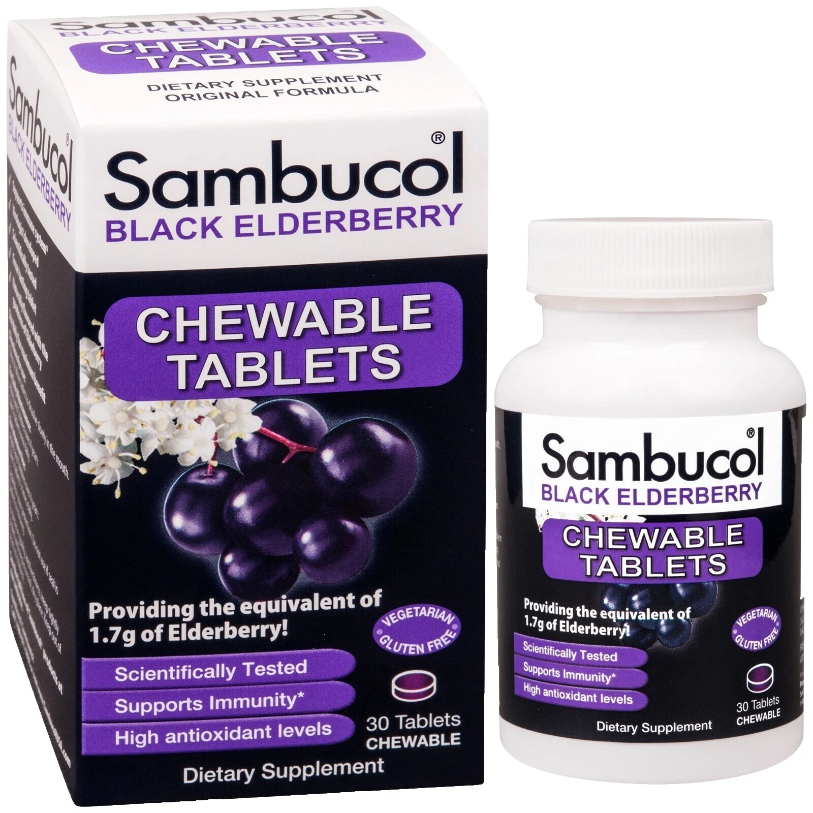 Tablet Sambucol vitaminas y minerales
