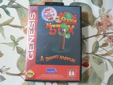 Bubba 'N' Stix (Sega Genesis, 1994) Authentic Case & Game - Tested Working Great